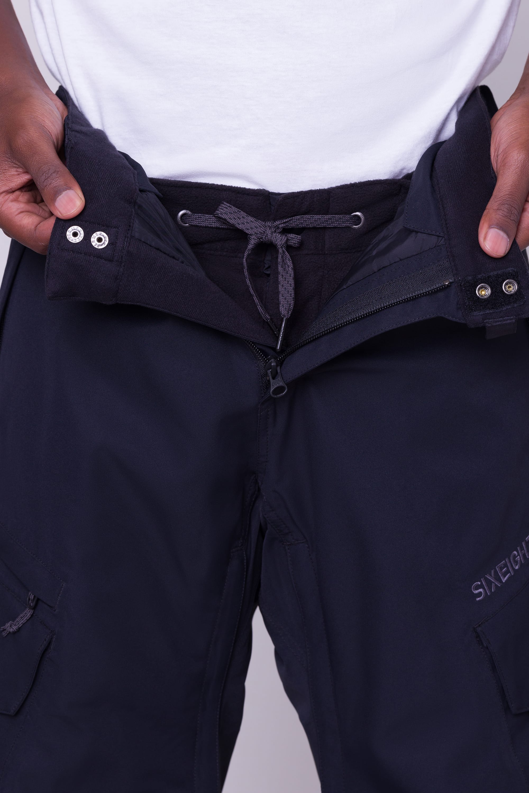 Buy t-base men's Black Cotton Solid Cargo Pant for Men online India