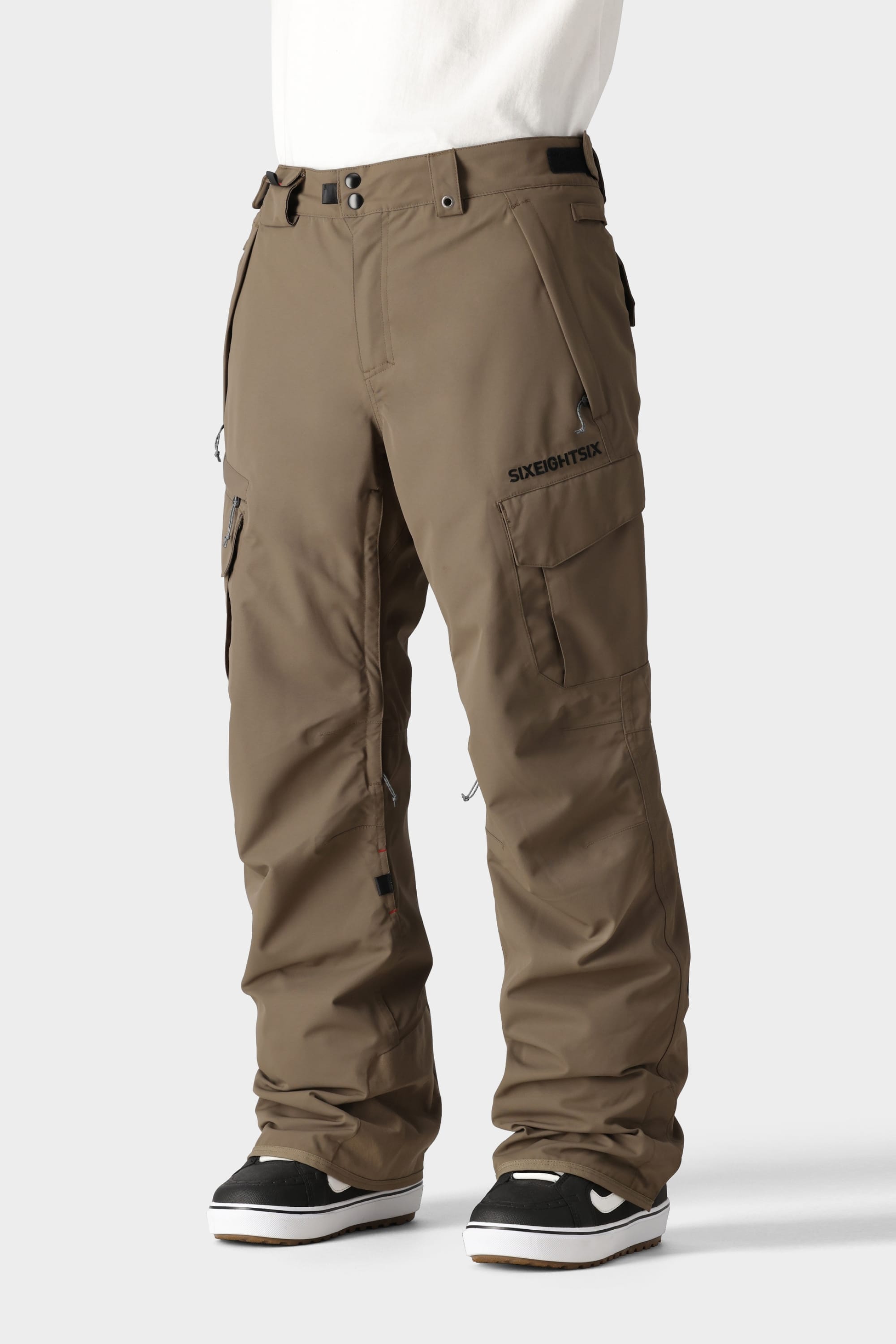 686 Snowboard Pants Smarty Cargo 3 in 1 Shell and Zip factory Fleece Layer KCR210 Medium