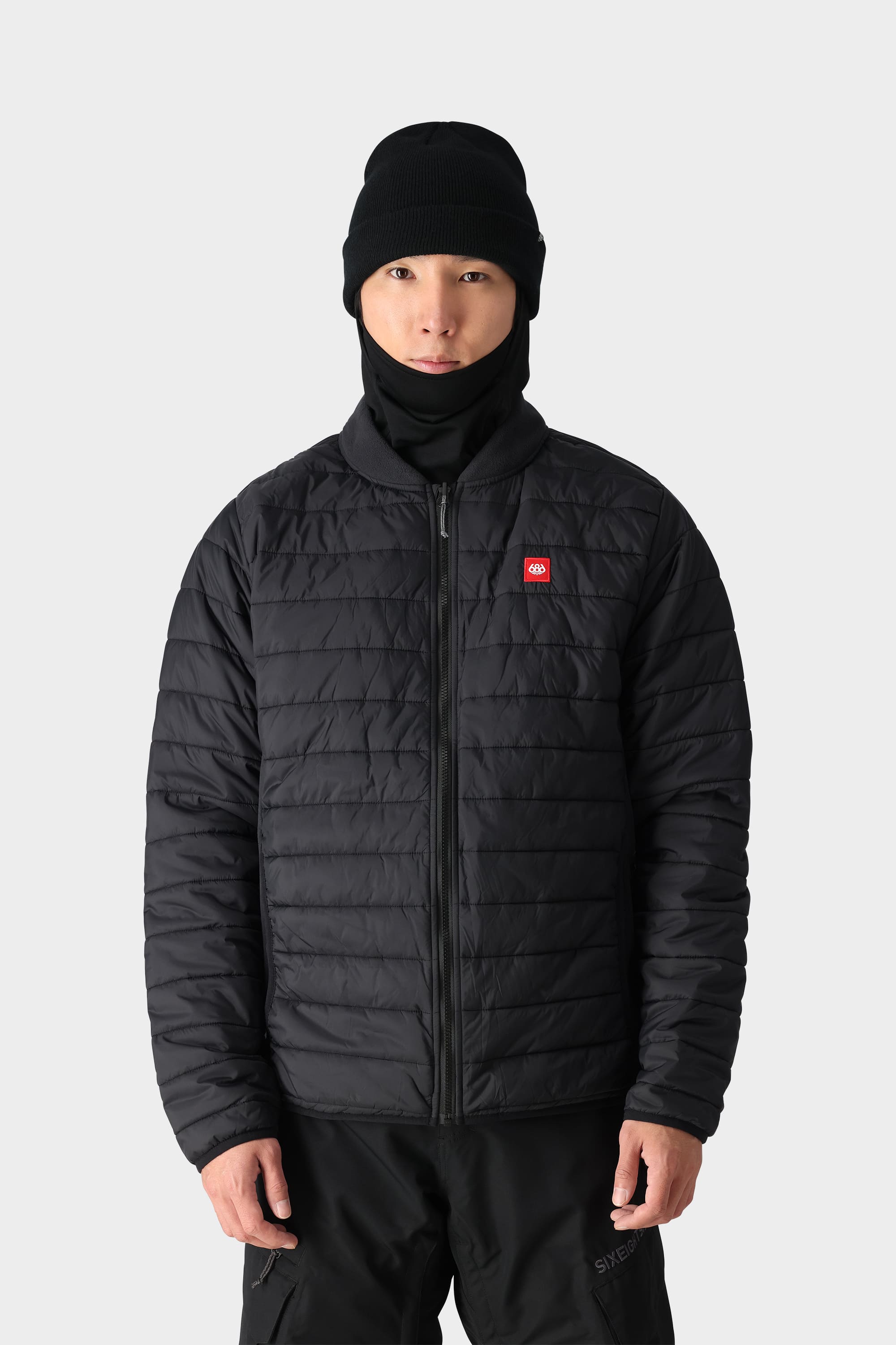 686 Snowboarding Smarty Technology Black sold / Grey Jacket! Size: Large