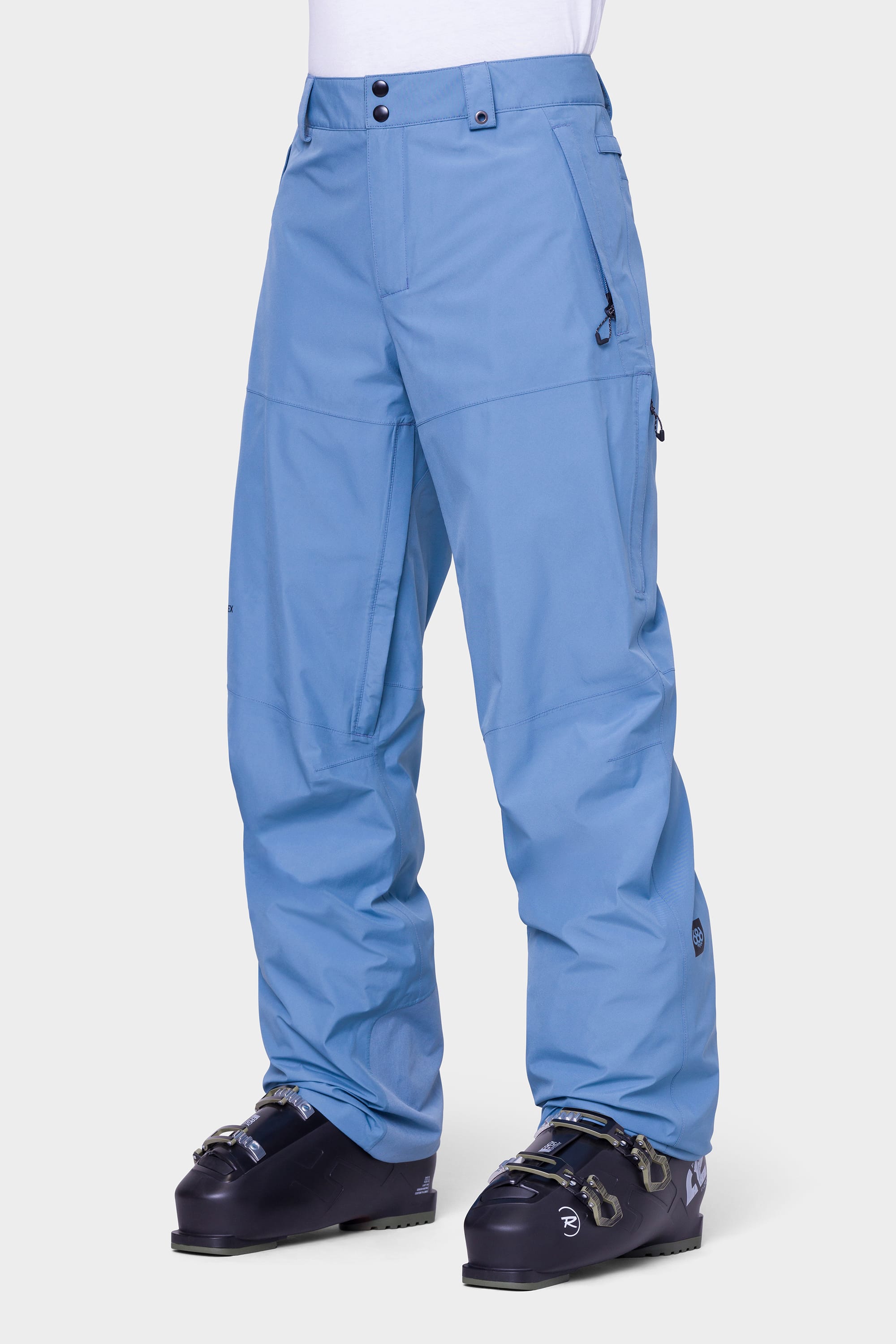 Men's Dark Blue Relaxed Fit Waterproof Membrane Jeans