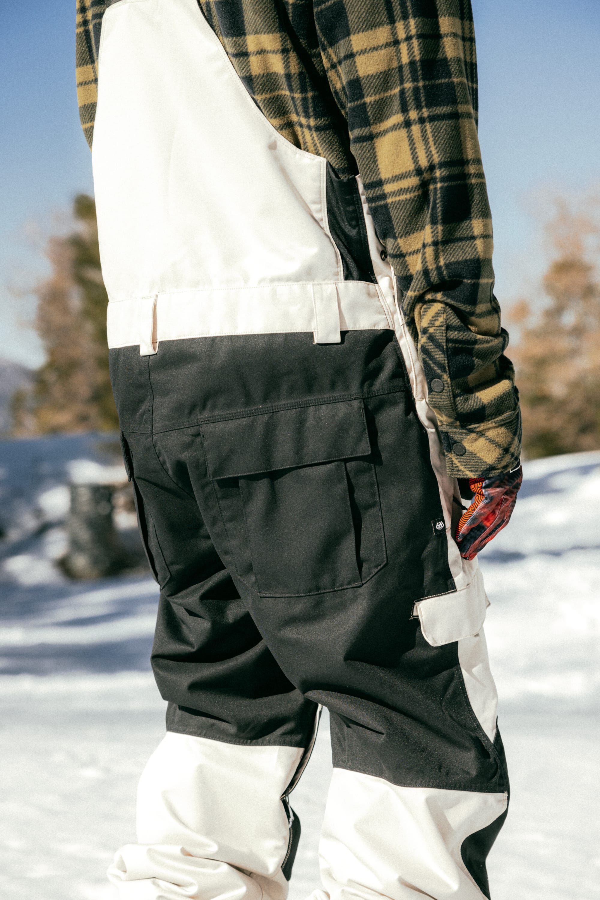 686 Men s Hot Lap Insulated Bib Limestone Colorblock XL