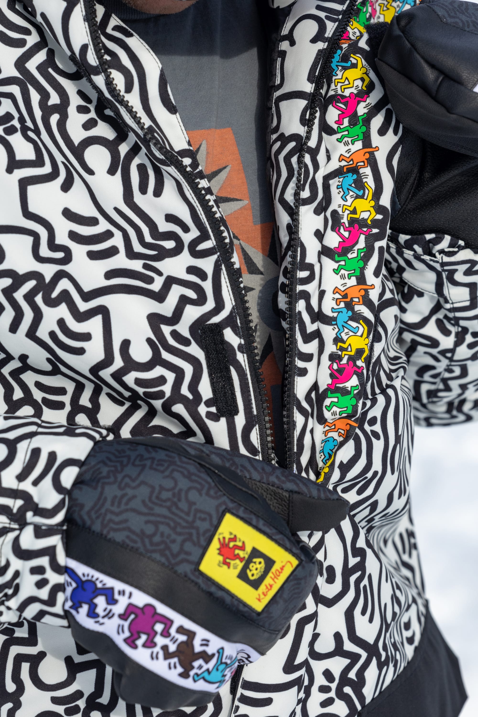 KEITH HARING WHITE COLORBLOCK