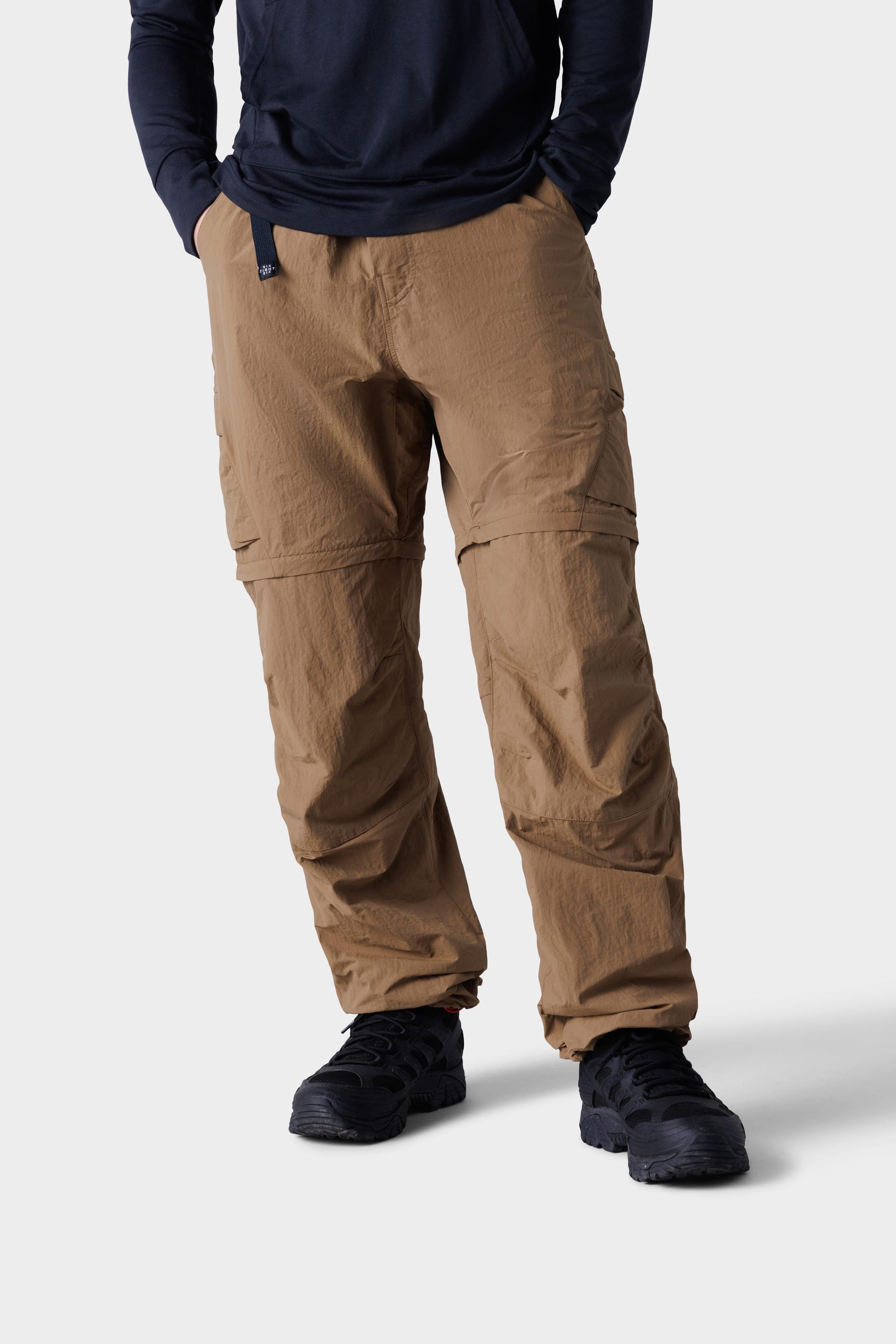 Light Brown Cargo Trousers with Metal Loops